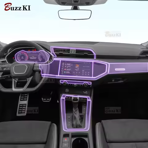 For Audi Q3 Sportback 2020-2023 Car interior Center console Gearbox transparent TPU Paint protective