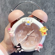 Alarm Clock Mute Simple Creative Powerful Cartoon Clock Alarm Clock Multifunctional Metal Luminous C