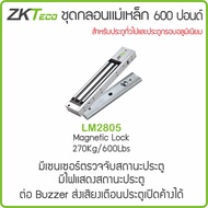 ZKTeco ZK0525 ชุดกลอนแม่เหล็ก 600 ปอนด์ / 270 กก. พร้อม LZ ภาคจ่ายไฟ สำรองไฟ UPS 12V แบตเตอรี่ 12V7A