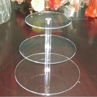 Cake stand-style three transparent cake stand wedding cake stand acrylic dessert cake rack