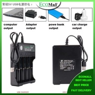 4 Slots 18650 Battery Charger Rechargeable LI-ION Battery Button Top Bateri 18650