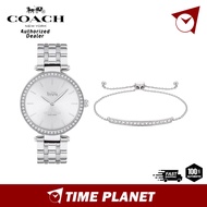 Coach Gift Set Silver White Womens Watch 14000070