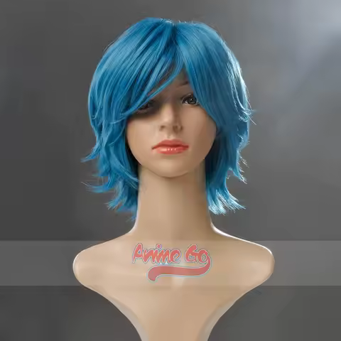 Anime Sailor Mercury Mizuno Ami Cosplay Wig Women Blue Short Hair Prop