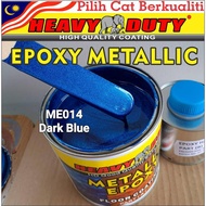 ME014 DARK BLUE ( Metallic Epoxy Paint ) 1L METALLIC EPOXY FLOOR PAINT [ HEAVY DUTY ] PROTECTIVE & C