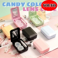 New Candy Color Contact Lenses Casing Set Lens Case Colouful with Stick Combination Box Mirror Set