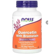 Now foods Vitamin Supplement Quercetin 800 mg Bromelain 165 mg Now 120 Capsules