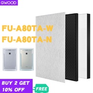 ( PRO+++ ) โปรแน่น.. GWOOD แผ่นกรองอากาศ กรองกลิ่น HEPA + carbon Filter รุ่น FZ-A80SFE สำหรับ เครื่องฟอกอากาศ SHARP รุ่น FU-A80TA ราคาสุดคุ้ม เครื่อง ฟอก อากาศ เครื่อง กรอง อากาศ เครื่อง ฟอก อากาศ แบบ พก พา เครื่อง ฟอก อากาศ ใน รถ