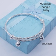 (SH062BB) 925silver bangle for baby gelang tangan/kaki untuk bayi dan budak