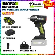 WORX WU279 20V BRUSHLESS IMPACT WRENCH