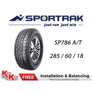 285/60/18 Sportrak SP786 A/T (with Installation)