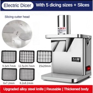 250W Electric Diced And Sliced Machine Multifunction Potatoes Carrots Dicing Salad Maker Portable Ki