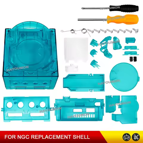 Ice Blue For Gamecube NGC Replacement Housing Shell Transparent Case Box For Gamecube NGC GC Gaming 