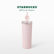 Starbucks Stainless Steel Pink with Sakura Charm Cold Cup 16oz. ทัมเบลอร์สตาร์บัคส์สแตนเลสสตีล 16ออนซ์ A9001516