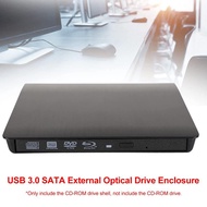 Non Slip USB 3.0 SATA External DVD CD-ROM RW Player Optical Drive Enclosure Case