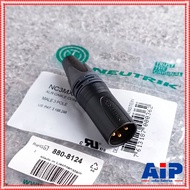 ตัวสีดำ 1ตัว NEUTRIK ของแท้ NC-3MXX-B สีดำ CANNON XLR ตัวผู้ NC3MXX NC-3MXX B แคนนอนตัวเมีย สำหรับเข