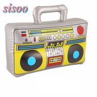 SISOO Inflatable Radio Recorder  80's 90's Party Decorations Musical Carnival Party Retro Dress Acce