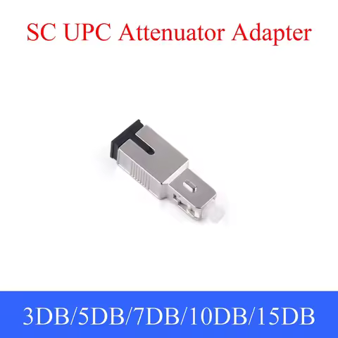 1PCS SC UPC Fiber Optic Attenuator Single-mode Fiber Optic Male to Female Connector 3DB/5DB/7DB/10DB