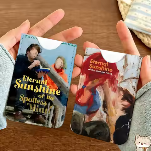 Eternal Sunshine Of The Spotless Mind Movie Lightweight Leather Card Holder Palm Pattern Protective 