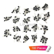 180pcs Transistor Component Assorted Kit TO-92, S9012 S9013 S9014 S9015 S9018 A1015 C1815 A42 A92 A7
