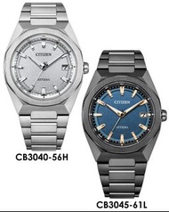 日本製造 星辰 Citizen Attesa ACT Line Super Titanium 39mm Cases CB3040-56H Silver Dial , CB3045-61L Blue D