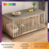 กรงแมวไม้เนื้อแข็งSolid Wood Cat Cage  ตู้แมว กรงเลี้ยงแมว วิลล่ากรงแมว  คอนโดแมว ไม้เนื้อแข็ง