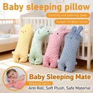 Sleeping Mate Pillow Bolster Rabbit Newborn Anti Roll Soft Toys Dotted Bolster plush Mate Baby