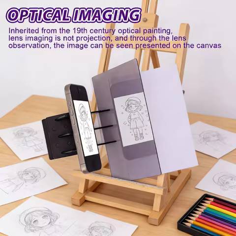 Optical Clear Drawing Board, Portable Optical Tracing Board Image Draw Board Tracing Drawing Project