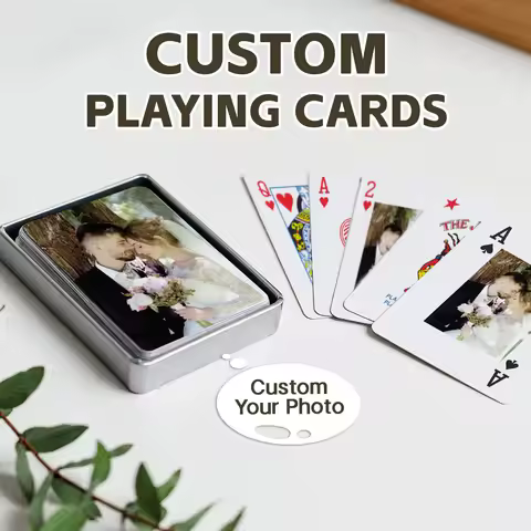 Custom Playing Cards of Photo Personalized Playing Cards of Double-Sided Customization A Deck of Pla