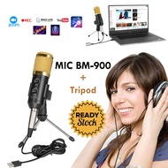 Microphone Condenser BM-900 Professional with Mini Tripod Stand Mic Mix Maik Mik Mikrofon Micropon C