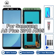 6.0 LCD For Samsung Galaxy A6 Plus 2018 A6+ A605 A605G A605F A605FN Touch Digitizer Assembly Replace