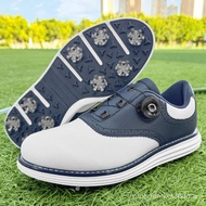 Classic Golf Shoe Youth Hard-Wearing Athletic Men Shoes Outdoor Lawn Men Golf Sneakers Lace Up Walki