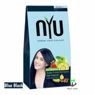 NYU CREME HAIR COLOUR BOX Blue Black (Semir rambut)