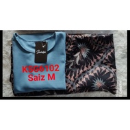 baju mini kurung mosscrepe kain batik viral