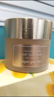 最後清貨 Laline 死海 24k 黃金面膜  deadsea minerals 24k gold mask 50g $149件