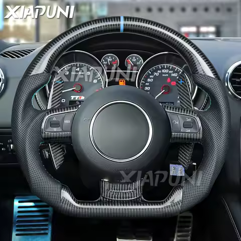 Steering Wheel For Audi TT TTS TTRS 8J MK2 R8 MK1 2007-2016 Carbon Fiber Paddle Shift Customized Rac