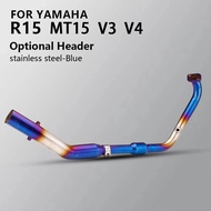 MT15 R15 V3 V4     Full Systems Stainless Steel Pipe Header Pipe For Yamaha MT15 R15 V3 V4 2017-2023