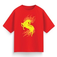 เสื้อยืด  RISING FLAME ม้า สุดเท่