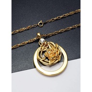 Mengnianhua 1989 Japanese Korean Fashion Autumn Winter Magnifying Glass Necklace Ladies Long Sweater