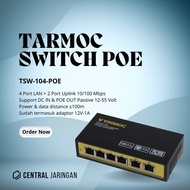 Tarmoc TSW-104-POE Switch POE 12V 24V 48V Mikrotik Ubiquiti IP Camera CCTV