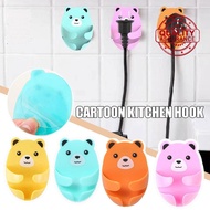 Bear Plug Hook Seamless Sticks Plug Socket Multi-function Without Punching Hook J3h4