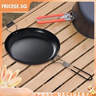 [fricese.sg] Non-Stick Frying Pan Foldable Handle Non Stick Fry Pan Barbecue Camping Cookware