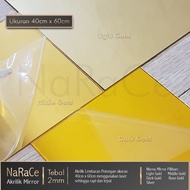 Acrylic Mirror Sheet Gold, Silver, Rose Gold 2mm Thick Size 60x40cm, Acrylic Sheet