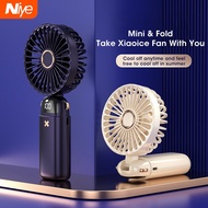 Niye Portable Mini Fan USB Rechargeable Mini Fan Adjustable Cooling Fan Handheld Fan with Battery Display Aromatherapy Fan
