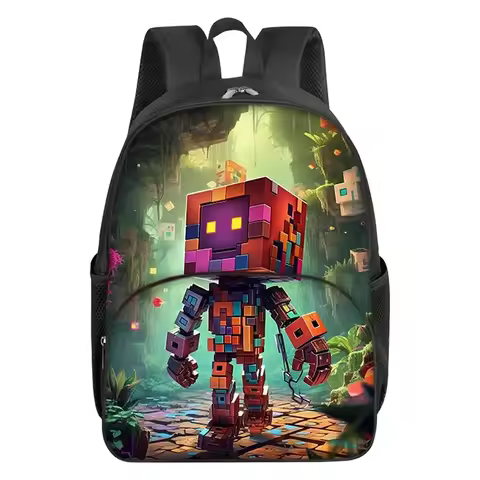 Best Gifts for Boys and Girls Popular Games 3D Cartoon School Backpack with Front Pocket Fashion Wat