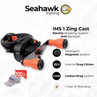 Seahawk IMS 1 Zing Cast Anti-Backlash | Upgraded LOUD Drag Clicker | FSV Spool Baitcasting Fishing R