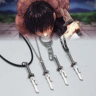 Jujutsu Kaisen Keychain Fushiguro Toji Spear of Tianri Pendant Necklace Anime Halloween Cosplay Acce
