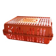 Thick rectangular poultry basket box cage orange plastic duck cage for chicken/chicken Rotating fram