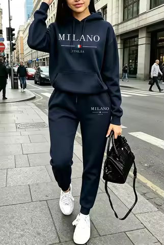 Autumn Winter Womens Outfits Casual Hooded Sweatshirt Outdoors Sports Jogging Woman Clothing Fashion