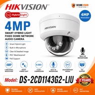 Hikvision  DS-2CD1143G2-LIU 4MP Smart Hybrid Light Fixed Dome Network AudioCamera