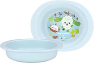 Skater XP25AG-A Baby Antibacterial Plastic Tableware, Children's Small Plate, About 5 Months to 9.4 